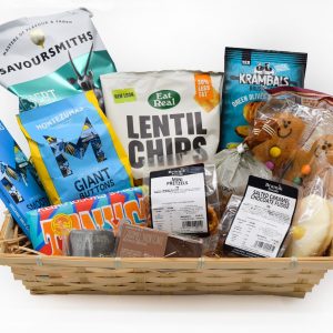 Zucchini Team Favourites food gift hamper with sweet treats, savoury snacks and seasonal deli items