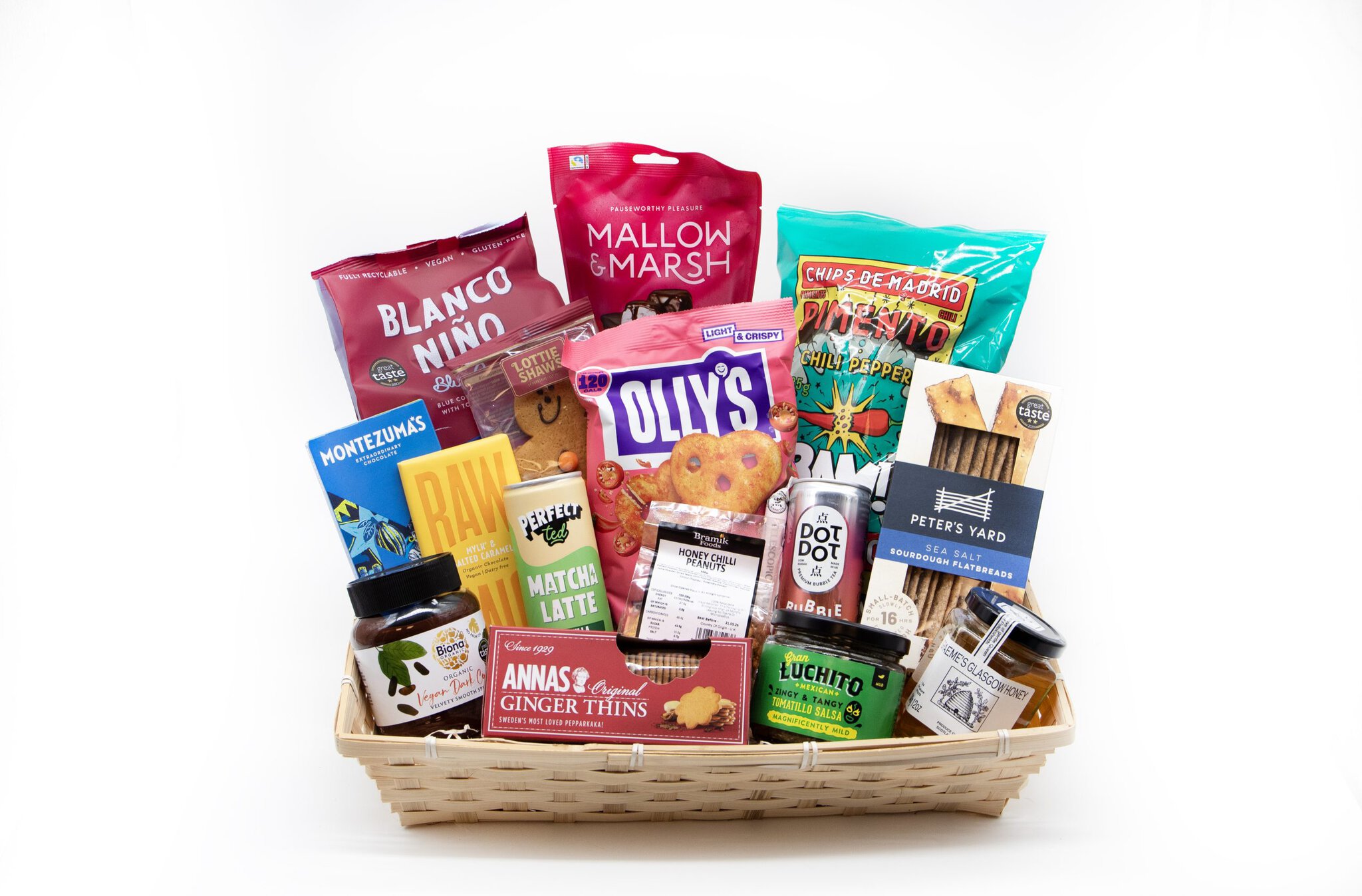 The Dairy-Free Selection Gift Hamper The Dairy-Free Selection gift hamper with dairy-free chocolate, teas, pretzels, biscuits, crisps and free-from treats