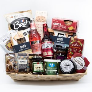 The Zucchini Signature Hamper Christmas gift hamper with artisan savouries, cheeses, biscuits, cordials and festive treats